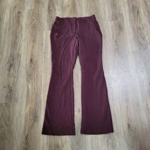 Alfani Women's Boot Cut Pants in Burgundy